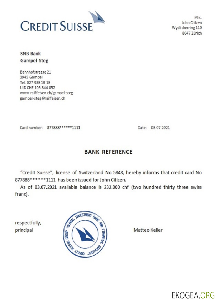 Suisse , Credit Suisse , reference